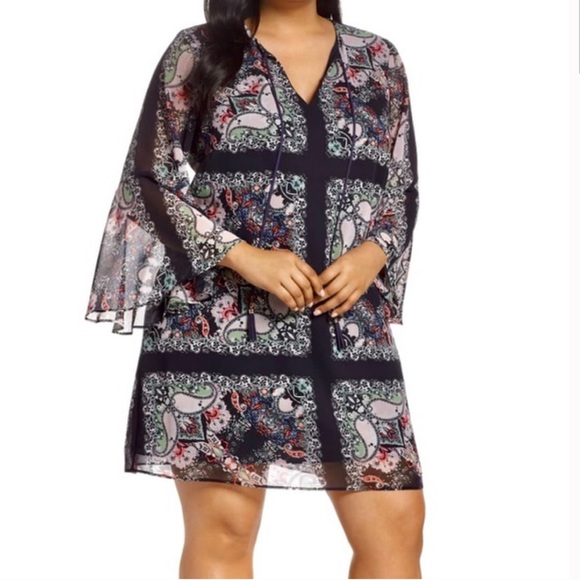 Vince Camuto Print Shift‎ Dress - Picture 1 of 13